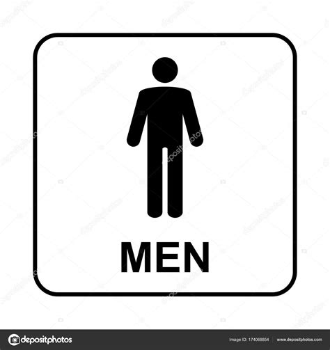 Toilet sign. WC men Stock Vector by ©bumerSS 174068854