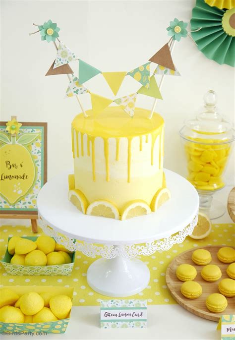 Lemon Themed Party Ideas with DIY Decorations - Party Ideas | Party Printables Blog