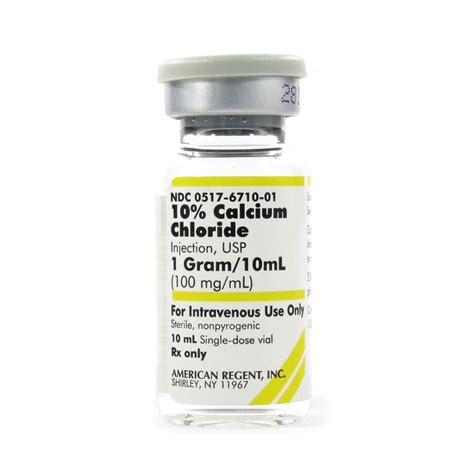 Calcium Chloride 10% 13.6mEq, 100mg/mL, SDV, 10mL Vial | McGuff Medical Products