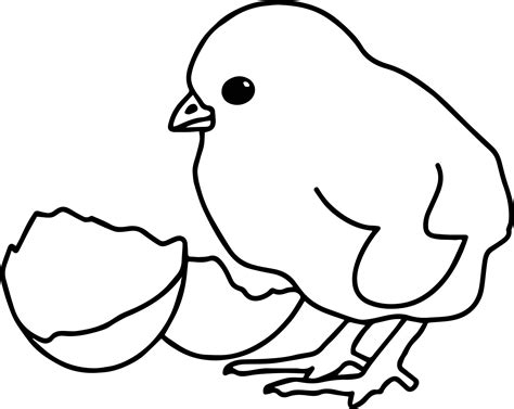 Baby Farm Animal Chicken Coloring Page - Wecoloringpage.com