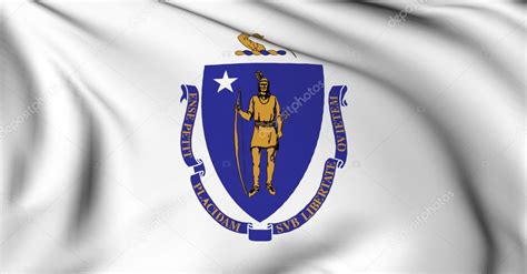 Massachusetts flag - USA state flags collection Stock Photo by ©dicogm ...