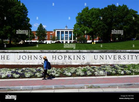 Milton S. Eisenhower Library (MSE) building, part of the Johns Hopkins University, Baltimore ...