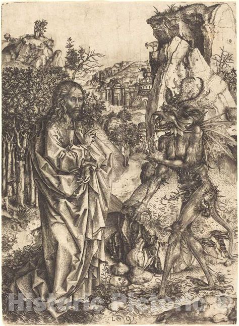 Art Print : The Temptation of Christ, c.1503 - Vintage Wall Art ...