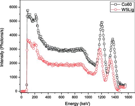 Intensity of gamma radiation reaching the detector for the free path ...