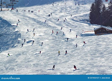 Ski slope stock image. Image of piste, snow, skiing - 237453127