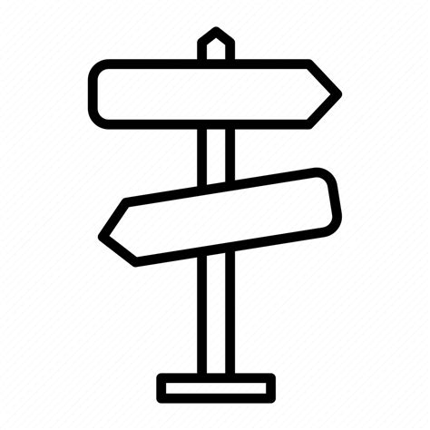 Road, outdoors, direction, sign icon - Download on Iconfinder