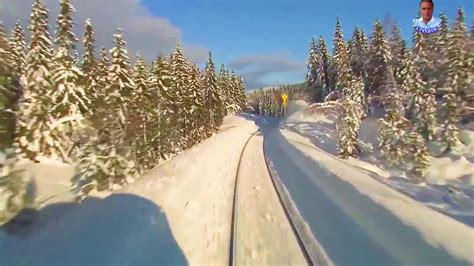 Train Drivers Cab Snow View - Norway - YouTube