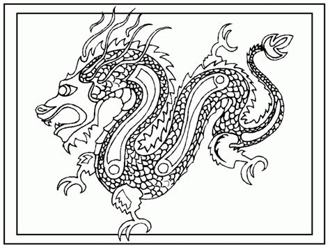 Chinese New Year Dragon Coloring Pages