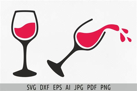 Wine glass svg file for cut Wine svg Drinking (2046669)