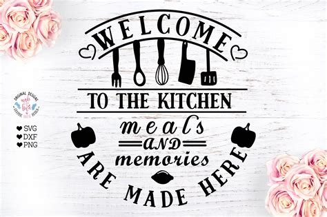 Kitchen SVG - Welcome to the kitchen | Decorative Illustrations ...