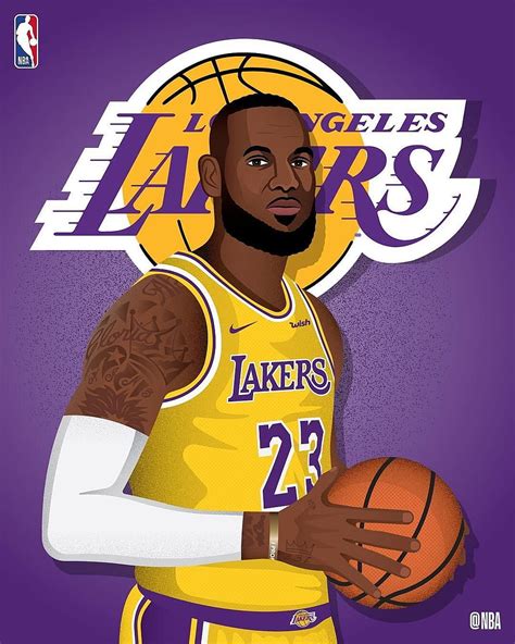 Dibujos animados de Lebron James, dibujos animados de los Lakers fondo ...