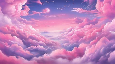 Premium Photo | Illustration of beautiful clouds in the sky Colorful ...