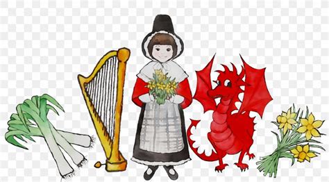 National Symbols Of Wales Welsh People, PNG, 1759x974px, Wales, Art, Cartoon, Christmas Eve ...