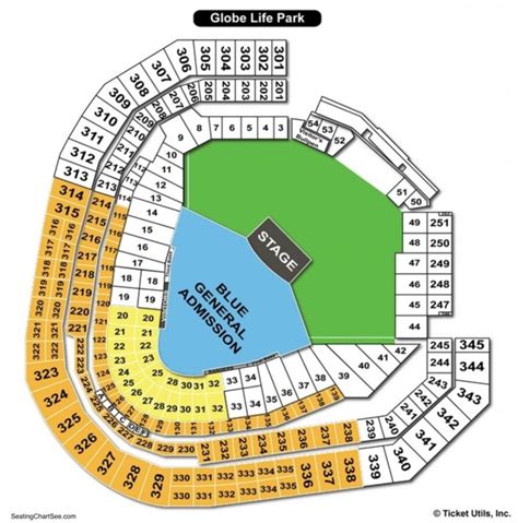 Globe Life Field Seat Map