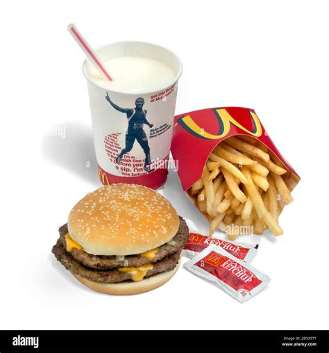 Double cheeseburger milkshake hi-res stock photography and images - Alamy