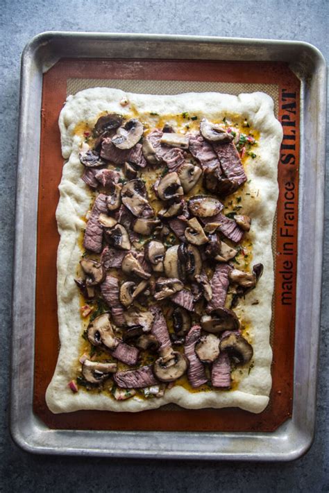 "Cowboy Butter Steak Pizza: A Mouthwatering Flavor Adventure"