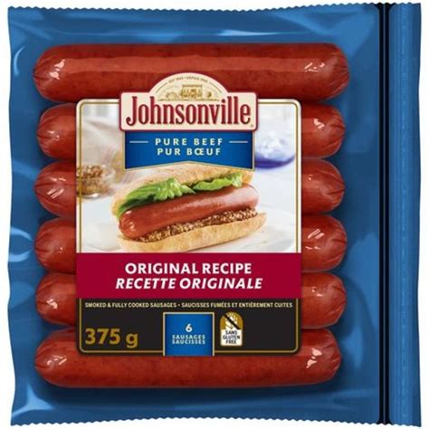 Johnsonville Smoked Beef Sausage (375 g) - Instacart