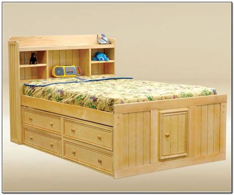 Full Size Captains Bed With 6 Drawers - WoodWorking Projects & Plans