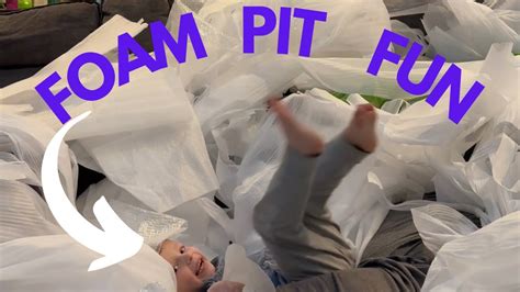 Foam pit fun - YouTube