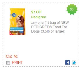 Spot My Eye Savings!: Target: Pedigree Dog Food for $1 per 3.5lb bag