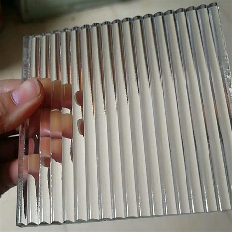 5mm 10mm Fluted Glass Panel Ribbed Glass Panel For Sale Ribbed Glass ...