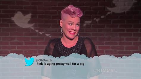 Pink from Celebrity Mean Tweets From Jimmy Kimmel Live! | E! News