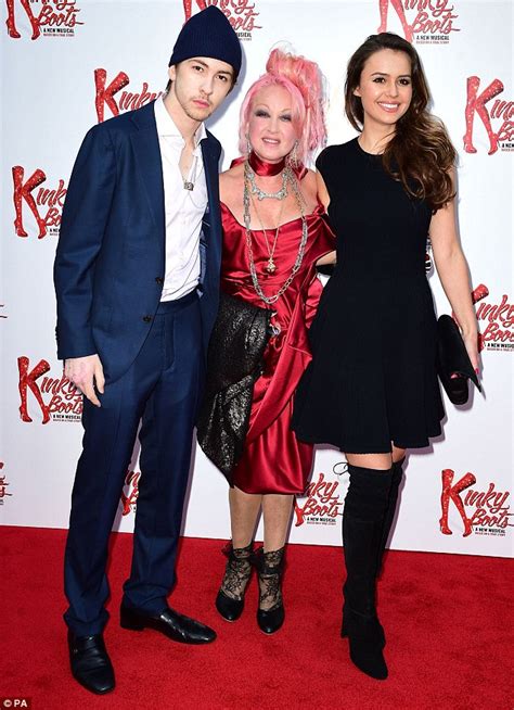 Cyndi Lauper harks back to her '80s hey-day as she attends Kinky Boots opening | Daily Mail Online