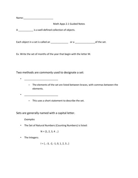 Equal and Equivalent Sets