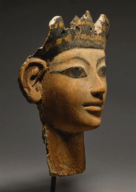 Sold Price: AN EGYPTIAN POLYCHROME WOOD MUMMY MASK, 18TH DYNASTY, REIGN ...