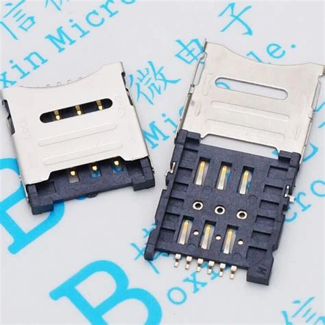 Micro SIM Card Holder 6P SIM Card Slot-in Connectors from Lights ...