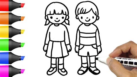 Top 129 + Cartoon boy and girl drawing - Delhiteluguacademy.com