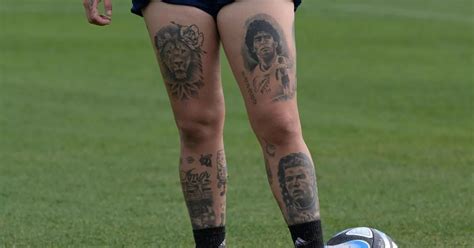 Women's World Cup star told to 'pick a side' as Ronaldo and Maradona tattoos revealed - Daily Star