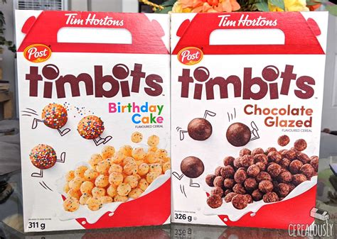 Review: Timbits Cereal (Birthday Cake & Chocolate Glazed) - Cerealously