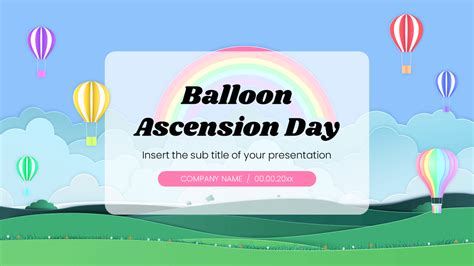 Balloon Ascension Day Free Google Slides Theme PowerPoint Template