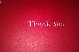 thank you | Very nice thank you card from work | bunnicula | Flickr