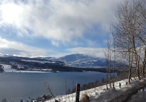 Loch Tummel and Tummel Bridge in Scotland