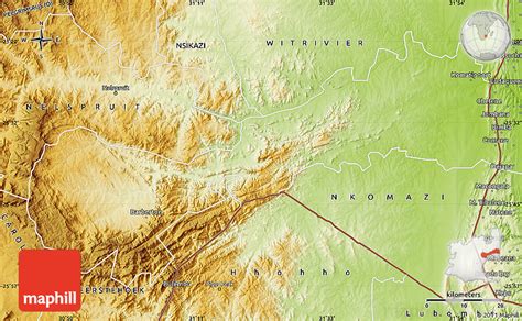 Physical Map of BARBERTON