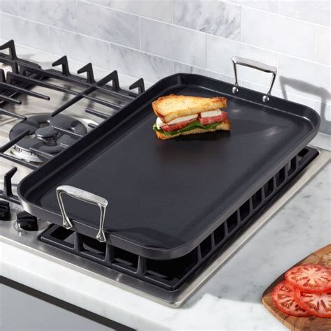 All-Clad HA1 Hard-Anodized Non-Stick Double-Burner Griddle + Reviews ...