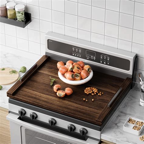 ZGO Noodle Board Stove Cover - Wood Stove Top Cover with Handles ...