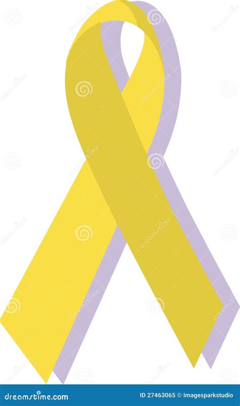 Yellow Ribbon; Military Support Stock Illustration - Illustration of military, background: 27463065