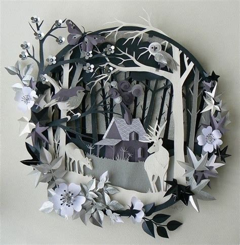 Paper Cut Out Art – Using Paper To Create Sculpture Like Effect - Bored Art