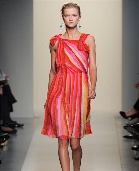 The Terrier and Lobster: Bottega Veneta Spring 2012 Bright Chiffon Dresses