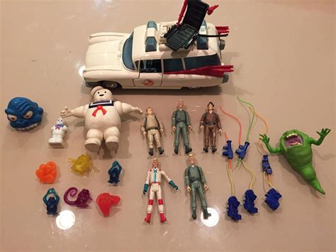 Real Ghostbusters Toys Action Figures LOT Venkman Egon Slimer Ecto1 ...