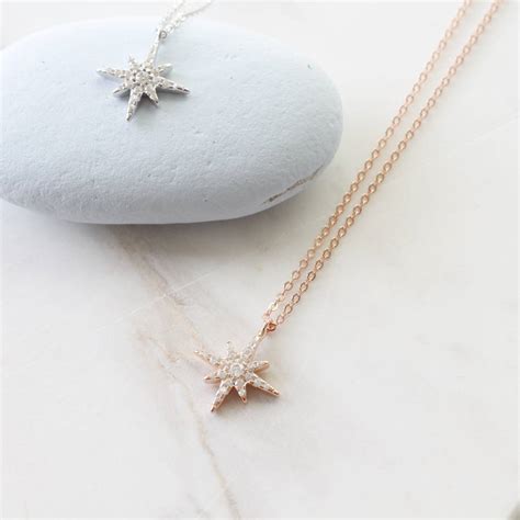 sterling silver north star necklace by attic | notonthehighstreet.com