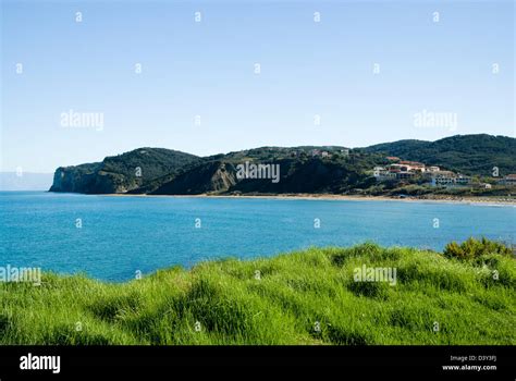 san stefano beach, north west corfu, ionian islands, Greece Stock Photo - Alamy