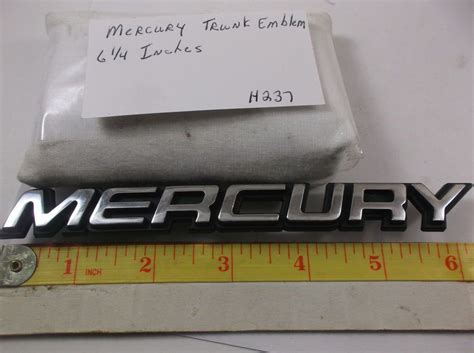 1995-1997 MERCURY GRAND MARQUIS TRUNK EMBLEM logo badge 6 1/4 inches H237 #oemMercury