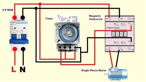 mechanical 24 hour timer wiring diagram - YouTube