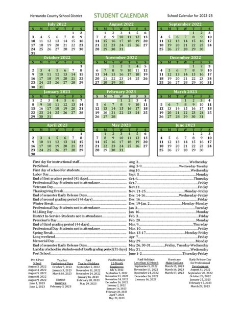 Hernando County Schools Calendar 2024 - Korry Rachelle