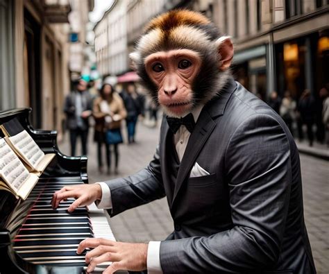 ArtStation - monkey plays the piano in NYC | Artworks