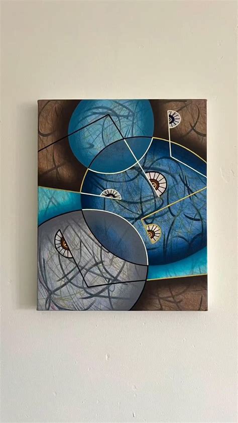 Blue Themed Abstract Painting | Abstract painting, Abstract art ...